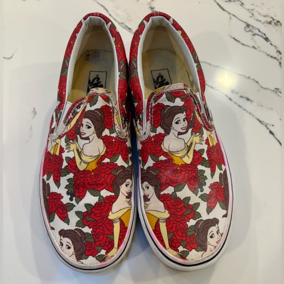 Vans Shoes - Beauty and the Beast Belle Vans Slip Ons